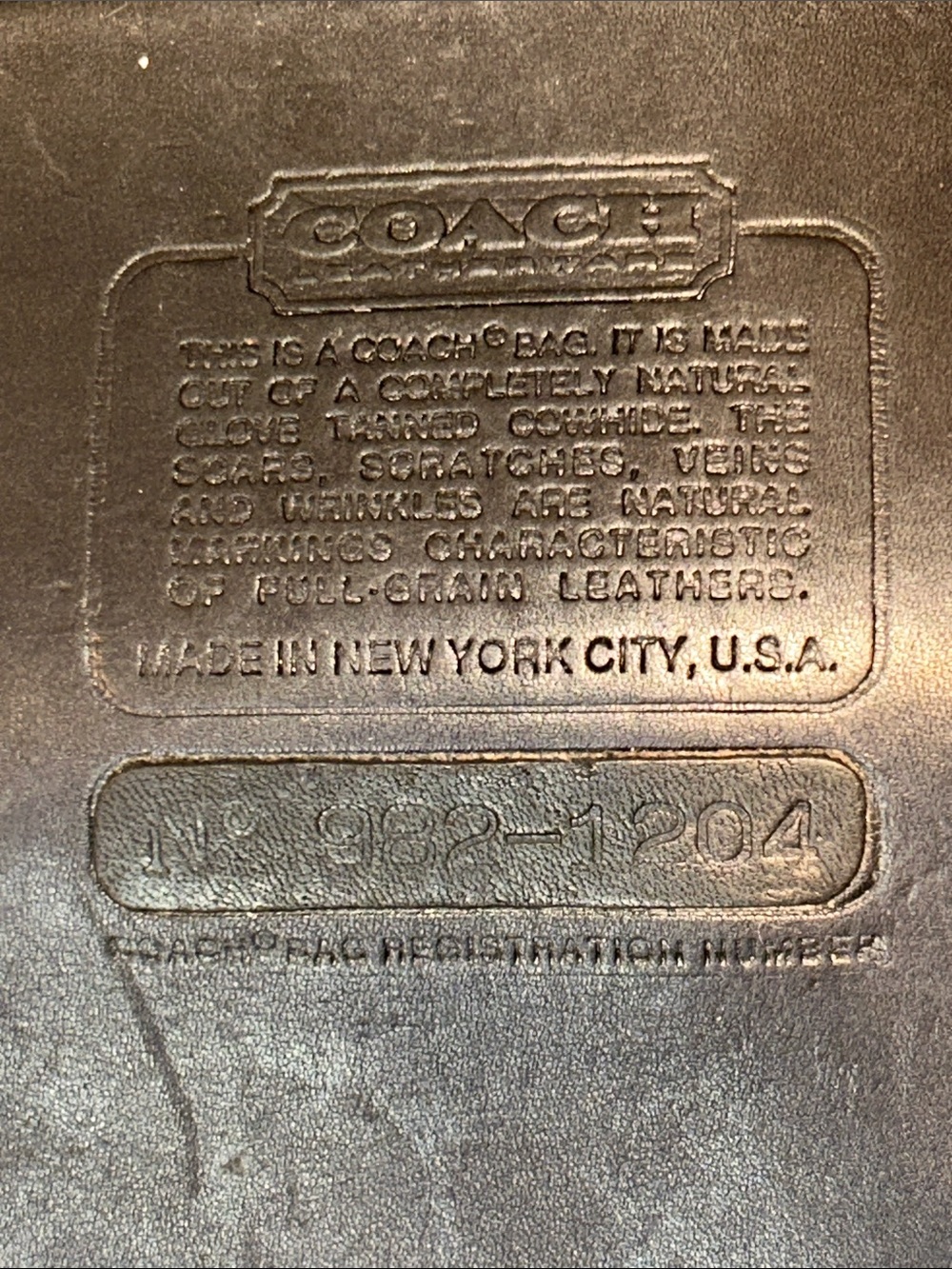 Coach VINTAGE NY Basic Bag Black Leather Clutch - Picture 12 of 17